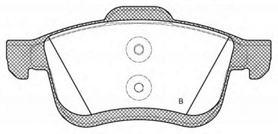 OPEN PARTS bpa118301 -  Комплект тормозных колодок, дисковый тормоз